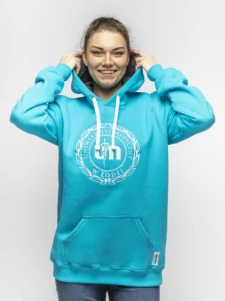 Bluza z herbem UM - niebieska