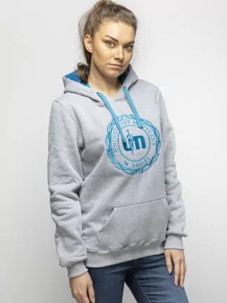 Bluza z herbem UM - jasno-szara